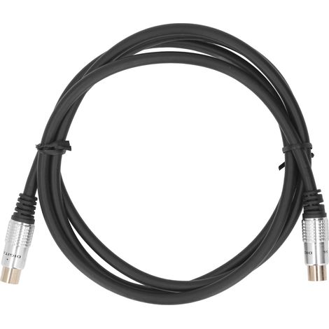 Câble TV coaxial 9,5mm, plaqué or, protection contre les chocs électriques, connexion sécurisée, câble numérique polyvalent pour lecteurs DVD (1/5)