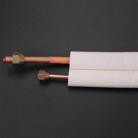 Tuyau en aluminium isolé pour serpentin de climatiseur (paire) 1/4 po 3/8 po (1/5)