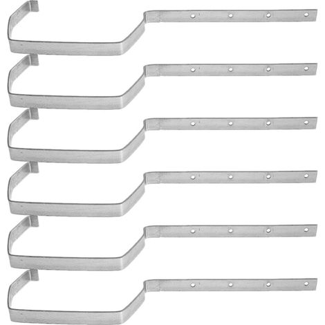 Supports de gouttière en fer HEMOTON (6 pièces), conception et (1/5)