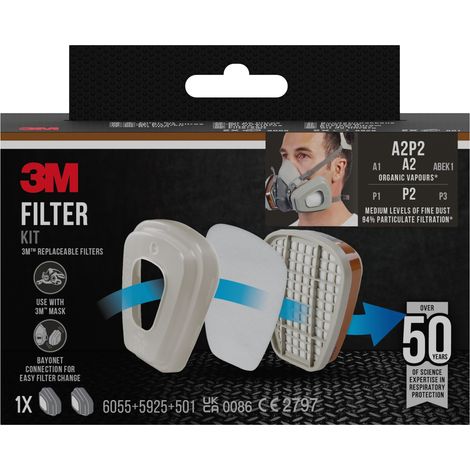 Lot de 3 crochets à visser 3M™, blanc et noir, moyen