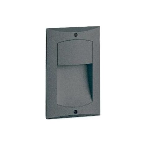 Wall recessed LARA Ver. Hood IP65 LED SMD 4W 480lm(150lm) CRI80 3000K 95º Antracite (1/2)