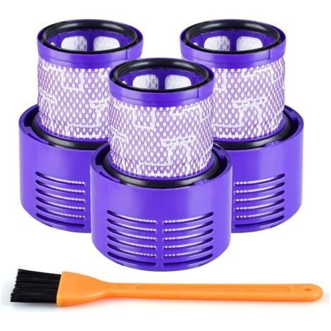 Filtro di ricambio per aspirapolvere Dyson serie V10 Cyclone, V10 Animal, V10 Absolute, V10 Total Clean, SV12, compatibile con il codice ricambio Dyson 969082-01, riutilizzabile e lavabile - Confezion (1/3)