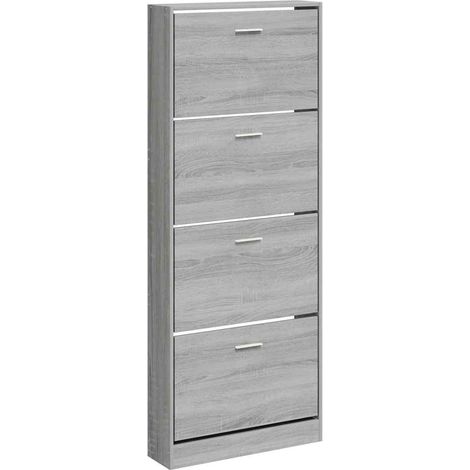 Maison Exclusive - Scarpiera Grigio Sonoma 59x17x150 cm in Legno Multistrato (1/5)