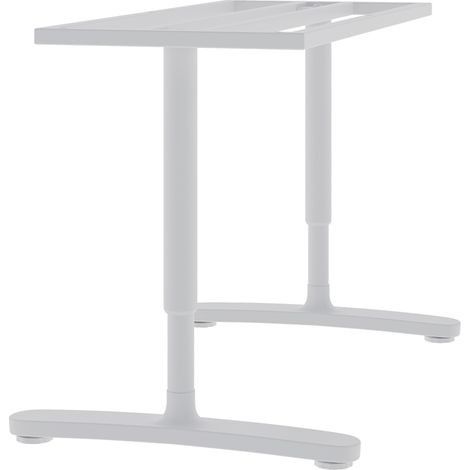 2Pcs White Adjustable Height Table Underframe (1/5)