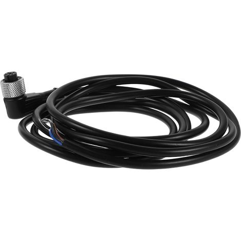 Câble Capteur Électrique 4 Broches eur Angle Droit et Tête Droite, Transmission de Signal Précise, Compatible pour Contrôle Automatisation Industrielle (1/5)