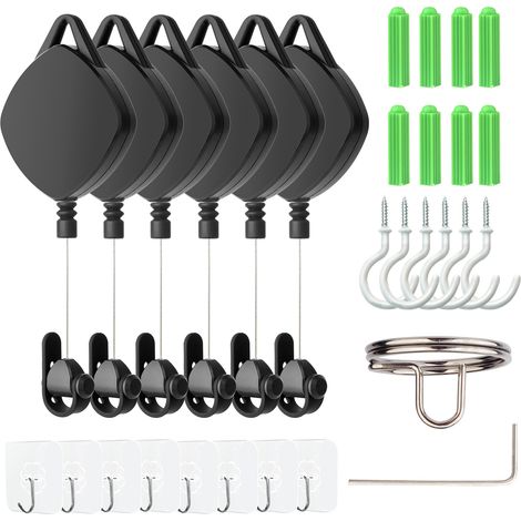 Système de Poulie Rétractable pour Câbles VR - Compatible HTC Vive, Rift S, Oculus Quest 2 - Accessoires de Réalité Virtuelle (1/5)