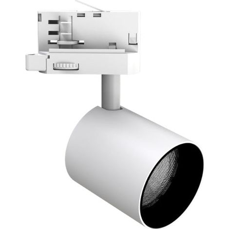 Spot LED sur Rail Blanc Triphasé 24W 36° TRIAC Dimmable - Blanc Chaud 2300K - 3500K - SILAMP (1/2)