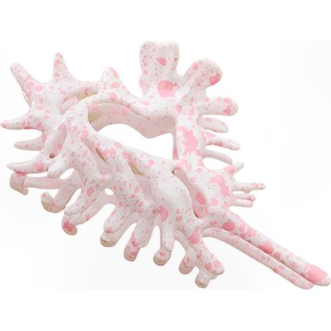Kreative, muschelförmige Haarnadel, Haarknotenclip aus Kunststoff für Frauen und Mädchen, praktisches und niedliches Accessoire, Geschenk für jeden Tag, elegante Frisur, rosaroter Farbton. (1/5)