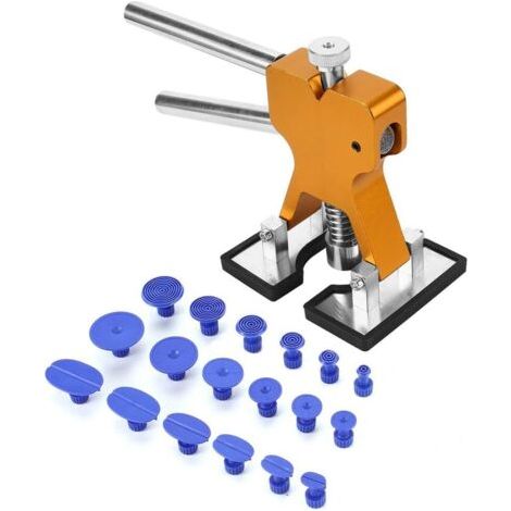 Pair Vtizikl kit d'outils de réparation Paintless dent - Auto dent Lifter Automotive Corps Hail cavité Retrait Outil de réparation Ensemble avec 1pcs Auto dent Puller, 18pcs Glue Tabs (1/5)