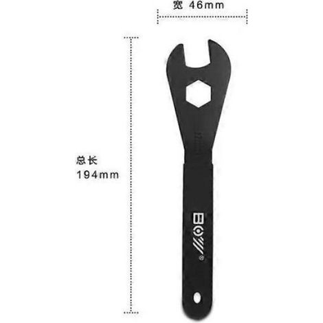 Clé à cône pour moyeu de vélo de 2 mm, clé à cône ouverte de 13 mm, outil de réparation de pédale de vélo (1/5)