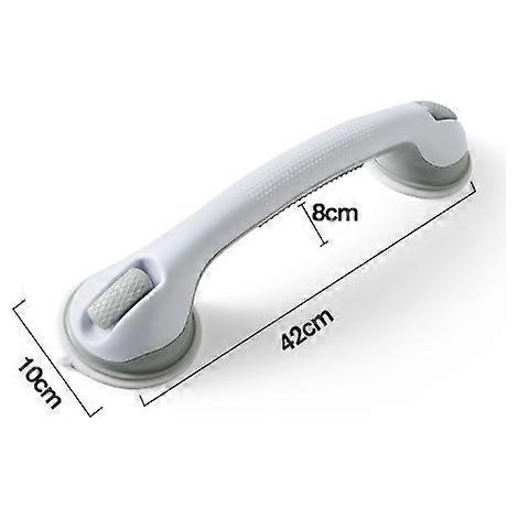 Weiße 40 cm (16 Zoll) lange Haltegriffe, geeignet für Badezimmer, 3er-Set, Dusch-Sicherheitsgriffe mit stabilem Halt