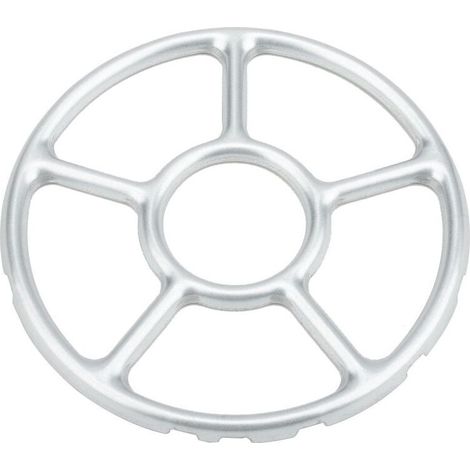 1 réducteur à gaz Divers accessoire de portail, diamètre 15,5 cm, en alliage plaqué chrome, pour petites casseroles et cafetières, compatible toutes cuisinières à gaz (1/5)