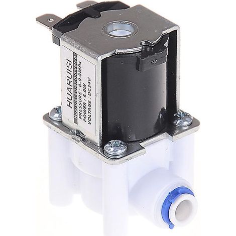 Électrovanne 24 V CC avec raccord de tuyau de 14 pouces et contrôleur d'osmose inverse (1/4)