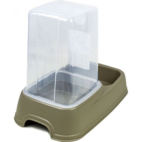 100930 Distributeur 2en1 automatique d'eau ou aliment pour animaux 8L
