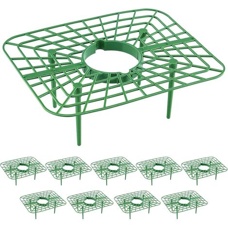 Filiyano – support pour plantes de – Lot de 10 supports à fraises pour le jardin, étagère de culture avec 4 pieds réglables, cadre de support pour (1/5)