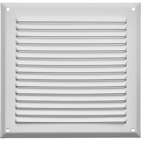 SOTECH Lüftungsgitter aufschraubbar mit Insektenschutz Aluminium 190x190 mm weiß