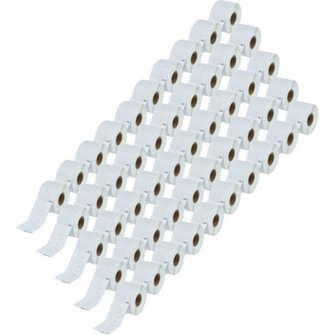vhbw 50x Label Roll 41mm x 89mm (300 Label) Replacement for Dymo 11356 for Label Maker White (1/4)