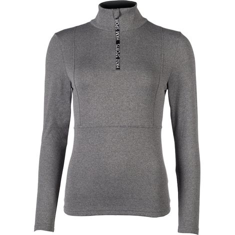 XXL, grigio: Maglia tecnica da donna a collo alto modello Supersoft II
