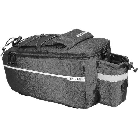 Sacoche de selle pour vélo, porte-bagages, sacoche arrière, rangement pour siège arrière-black (1/5)