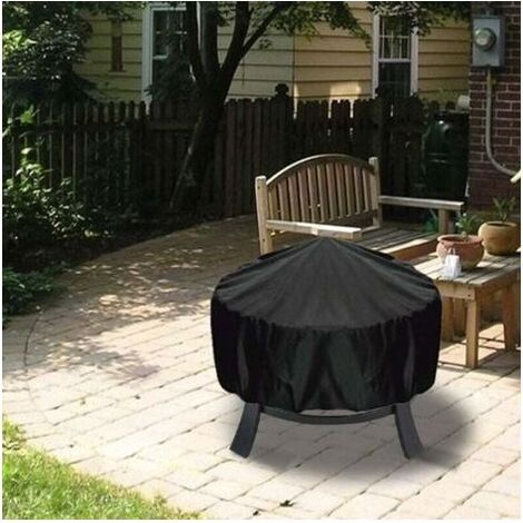 Housse Pour Brasero - Tissu Oxford Imperméable - Résistant Aux UV Et Au Vent - 80 x 65 cm - Pour Brasero Rond Extérieur - 1 Pièce (1/4)