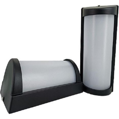 Applique Murale LED 20W Noire Rectangulaire IP65 - Blanc Froid  - SILUMEN