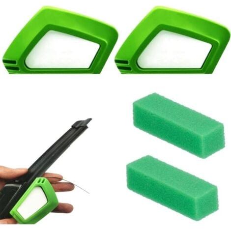2 Pcs Decoupe Essuie Glace, Aiguiseur Essuie Glace Avec Éponge Adapté à la Recoupe de Tous les Balais D'essuie Glace Outil de Réparation D'essuie-Glace Bande Adhésive Nettoyage