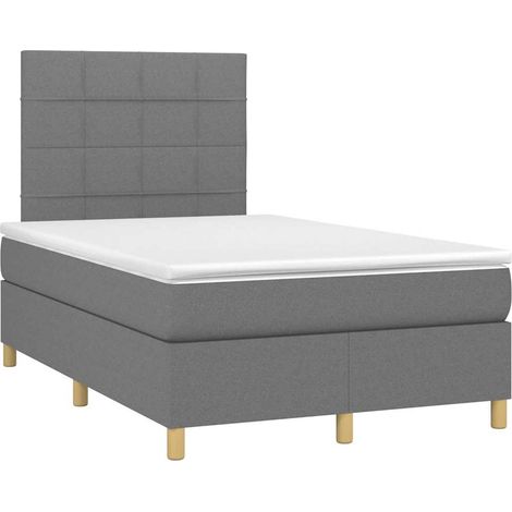 Maison Exclusive - Boxspringbett mit Matratze Dunkelgrau 120x190 (1/5)