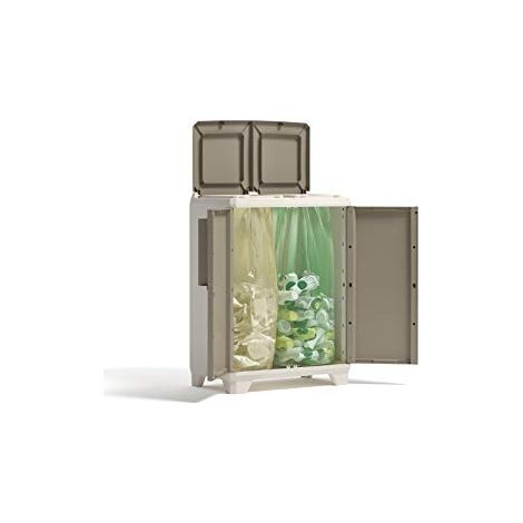 KETER ARMOIRE POUR TRI SÉLECTIF, BEIGE, 68 X 39 X 92 CM 9735200095201