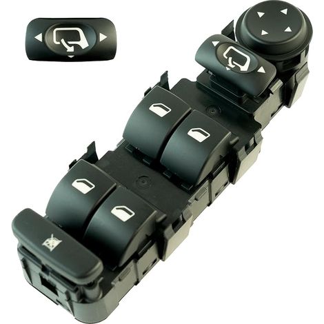 Interruptor del elevalunas compatible con C4, C5, C8, 307, 807, Fiat Ulysse, Lancia Phedra. Interruptor del elevalunas. DELANTERO IZQUIERDO (lado del conductor) CON RETROVISORES ABATIBLES 6554CJ 655 (1/5)