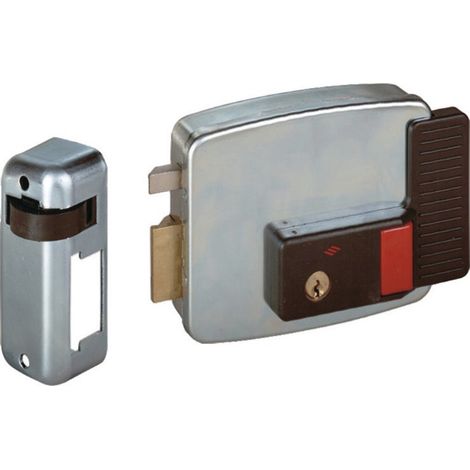 CISA Cerradura electrogalvanizada de doble entrada acero 12V
