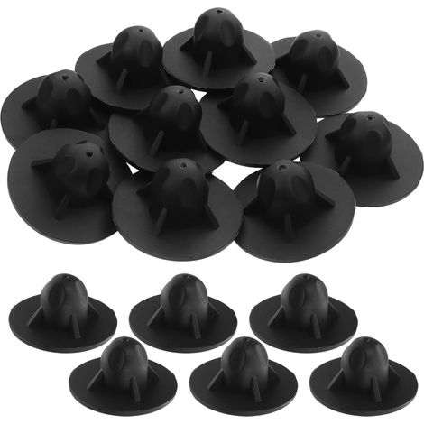 Embouts de Pieds de Chaise pour Camping en Extérieur et Faciles à Transporter en Plastique Noir Lot de 16 16mm Antidérapants pour Pieds de Chaise Pliantes (1/5)