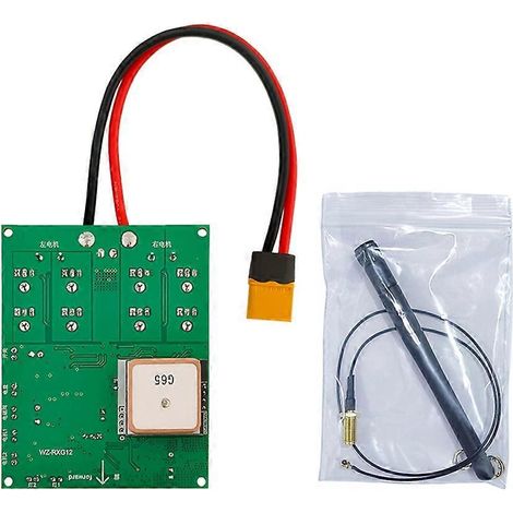 Kit de carte mère récepteur pour télécommande RXG12 (pièce à monter soi-même) pour bateau appât RCTug - carte mère unique avec GPS