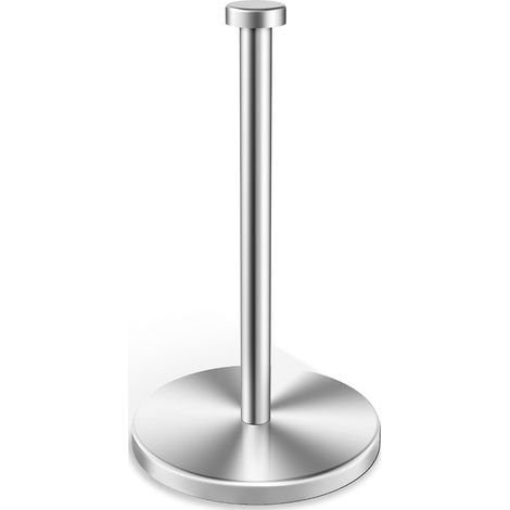 (Argent) Porte Sopalin, Porte Essuie Tout pour la Cuisine et la Salle de Bains, Support Sopalin avec Ventouse Lestée, Porte Rouleau Essuie Tout pour Une Utilisation d'une Seule Main (1/4)