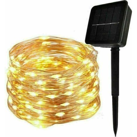 Guirlande Lumineuse Solaire, 30M 300 LED Exterieur Étanche Lampe Solaire (Blanc Chaud) (1/5)
