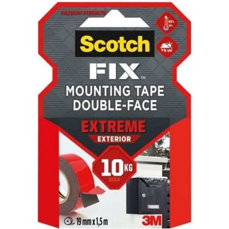 Ruban Adhesif Double Face - 19 mm x 5 m - Resistance Extremes - 10 kg (1/4)