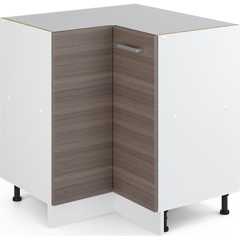Mueble esquinero universal R-Line, Gris, 75.6 cm con puerta, sin encimera, Vicco