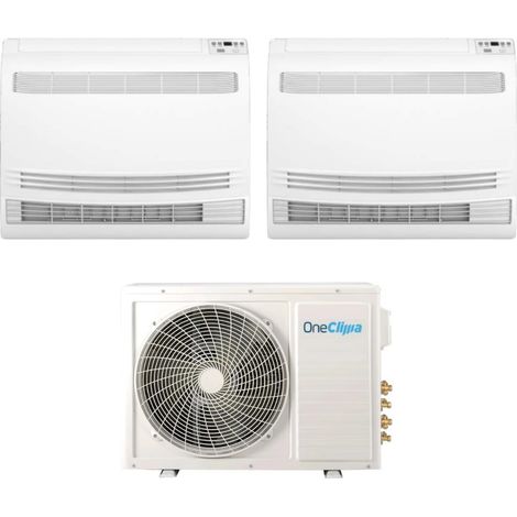 Condizionatore OneClima Dual Split Console 12+12 con MLT27x3/Y24 R-32 Wi-Fi Optional con Telecomando di Serie