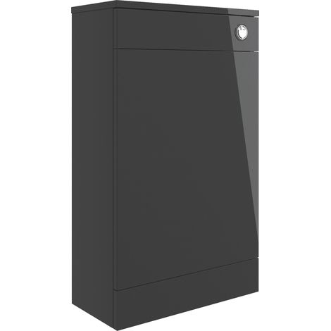 Signature Aalborg Back to Wall WC Toilet Unit 500mm Wide - Anthracite Gloss (1/5)