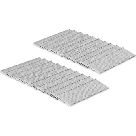 VONROC Clavos - 1000 pcs. - 20mm - Para clavadoras eléctricas / pistolas de clavos - Estándar universal - Compatible con VONROC SG503DC