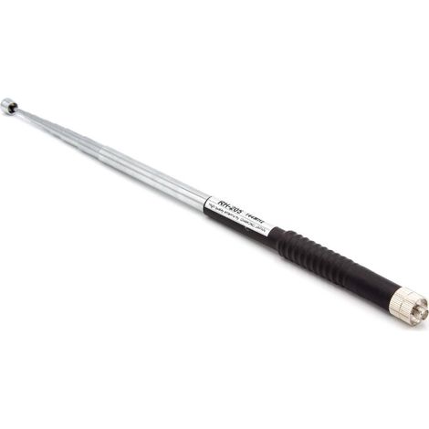 vhbw Universal Antenne für diverse Funkgeräte z.B. kompatibel mit Yaesu uvm. - Ausziehbar, 24 cm - 138 cm, SMA Buchse, Schwarz