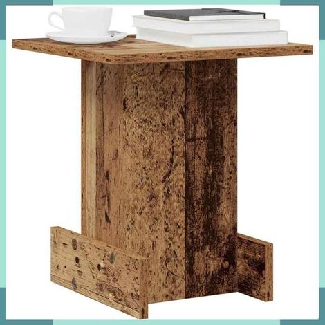 Table d'appoint - 891214 - Bois d'ingénierie - Carré 35,5 x 35 x 40 cm - Grand espace de stockage (1/5)