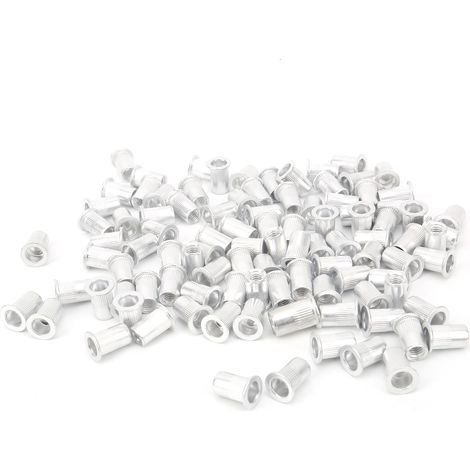 Lot de 100 écrous rivetés aluminium tête plate WJ-30045M6 - Accessoires de quincaillerie verticaux (1/5)