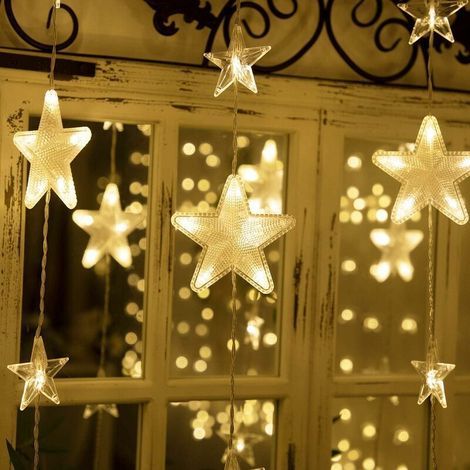 8 Lighting Modes Waterproof IP44 300 LED Curtain String Lights 3M3M, Decoration for Christmas, Wedding, Birthday, Window, Home, Patio 31V (1/5)