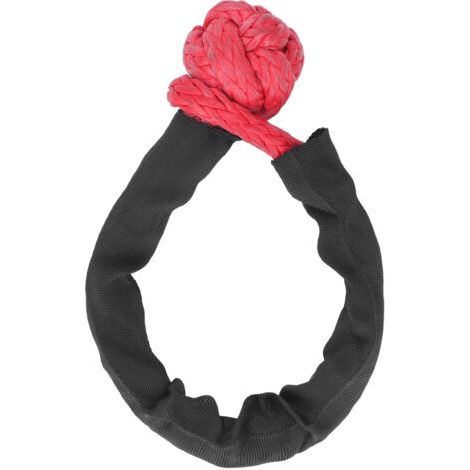 Manilles de Corde de Remorquage Souples, Force de Rupture de 41 000 Lb, Manille Souple Portable, Nœud Infini 20 Mm pour Véhicules Tout-terrain de Voiture (rouge). Manille (1/5)