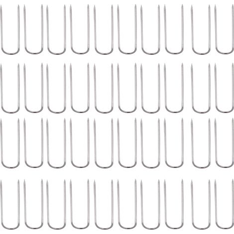 Aiguille en U argentée pour patchwork, couture à la maison, aiguille fixe, aiguille double fixe, aiguille courbe (1/5)