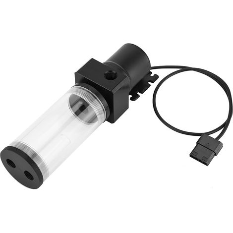 Réservoir DE Pompe Combo, PC Water Pompe Cylinder Reservoir 19W G1 / 4 Acrylique Computer DIY DÉFOCANT DE RECHDION D'EAU (110mm) (1/5)