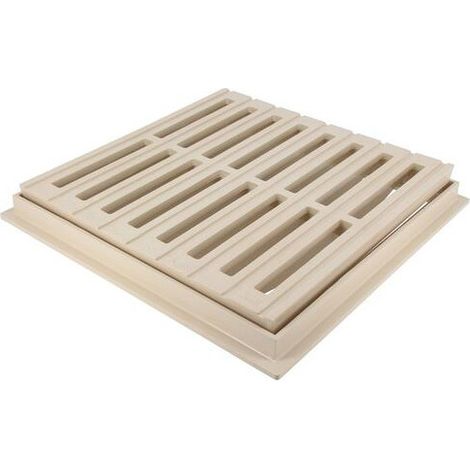 Rejilla de suelo Nicoll GRC30S con marco 30x30cm arena (1/4)