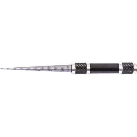 Calibrador de orificios 1-6mm cóncavo graduación 0,1mm TECWERK (1/2)