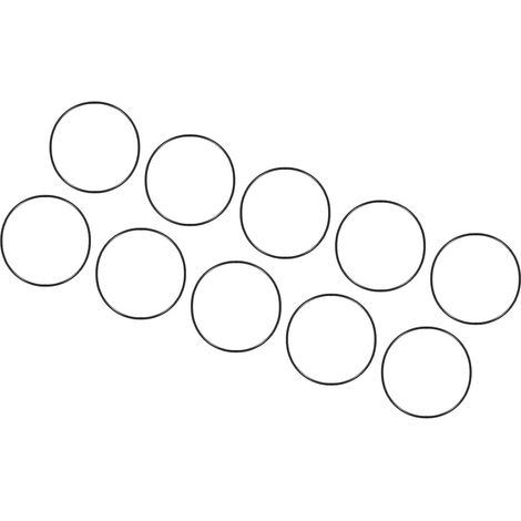 40x38x1mm Nitrile Rubber O-Rings 10 Pieces Round Black (1/5)