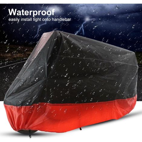Housse moto scooter mobylette respirante imperméable anti-poussière anti-pluie anti-UV extérieur L (1/5)